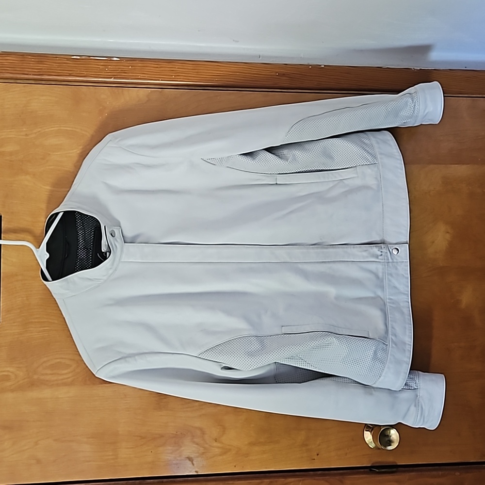 White Leather Jacket Venus Williams Collection